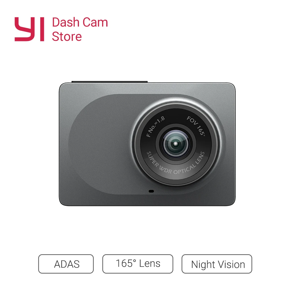 Cena YI Smart Car Camera WiFi Dash nagrywarka dvd z nocą Vision165 stopni ADAS kamera na deskę rozdzielczą 1080P 60fps rejestrator kamery samochodowej