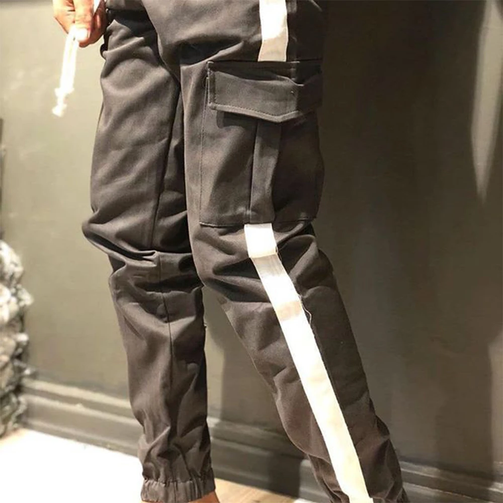 OA Мужская мода Tide бренд Jogger контрастные цвета фитнес длинные тренировочные брюки бодибилдера тренировки Slim Fit колготки брюки