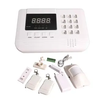 

GSM Wireless Security Alarm System Auto Dial Motion Detector Sensor Home Burglar Telephone Line auto-dial Alarm System