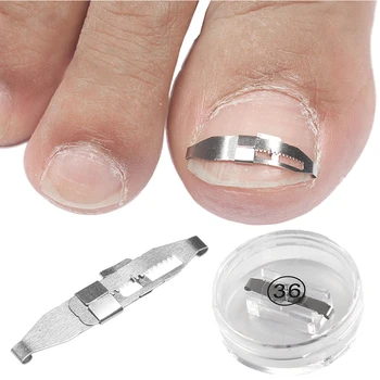 

Stainless Steel Ingrown Toe Nail Fixer Corrector Pedicure Recover Embed Toenail Correction Lifter file Elastic Patch Clip
