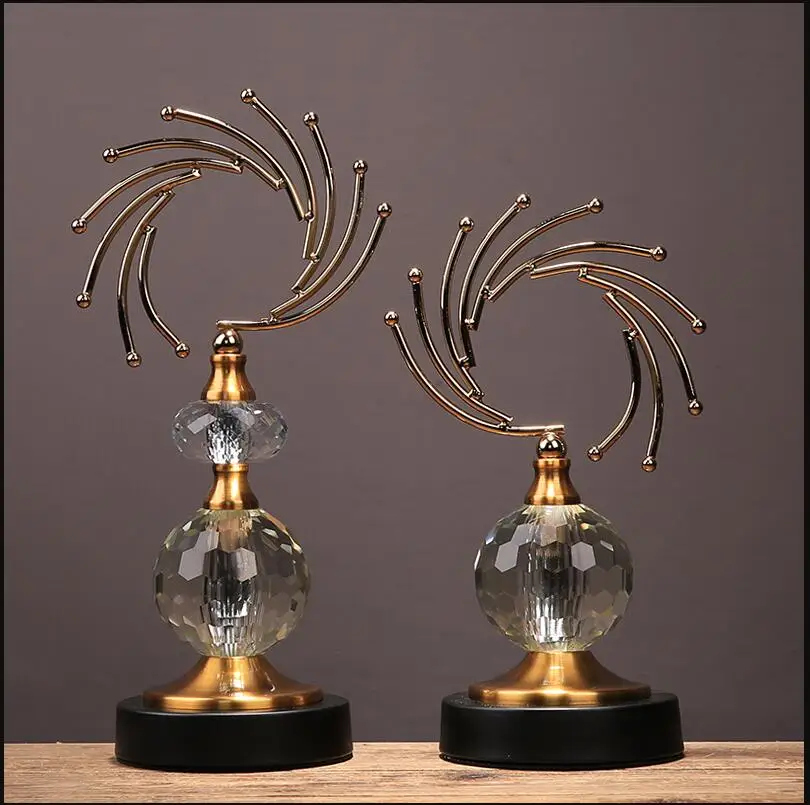 American Creative Abstract Metal Crystal Ornament 2 American Creative Abstract Metal Crystal Ornament 2