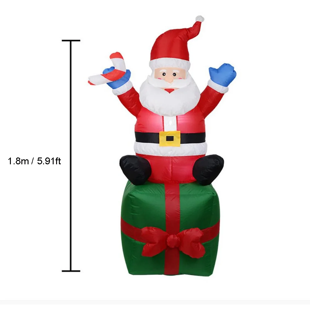 

Inflatable Santa Claus Figure Outdoor Garden Toys New Year 2020 For Home navidad Ornaments Xmas Party Garden Home Yard Decor