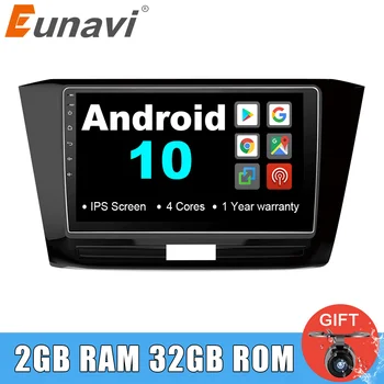 

Eunavi 2 din Android 10 Car Radio multimedia player for VW Volkswagen Passat 2016 Stereo Autoradio tablet gps navigation IPS RDS