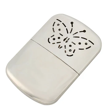 

New Arrival Stainless Steel Pocket Hand Warmer Indoor Outdoor Small Handy Warmer Heater Drop Shipping