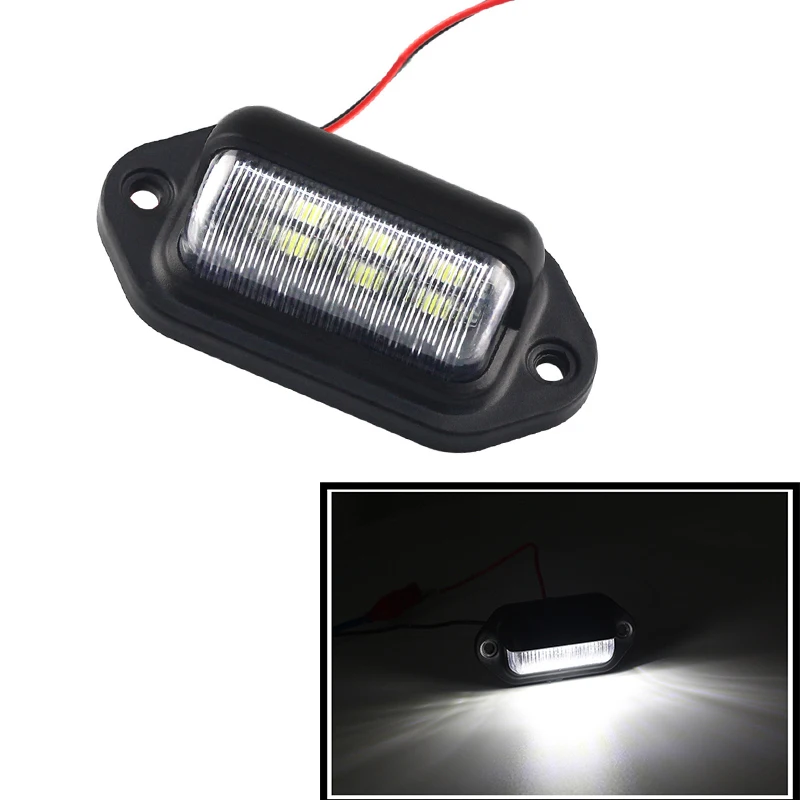 

Car Taillight LED Bulb 12V 24V 6500K ABS Tail Light Licence Plate Holder Lamp Universal For Trailers Trucks Lorries Motorcycle