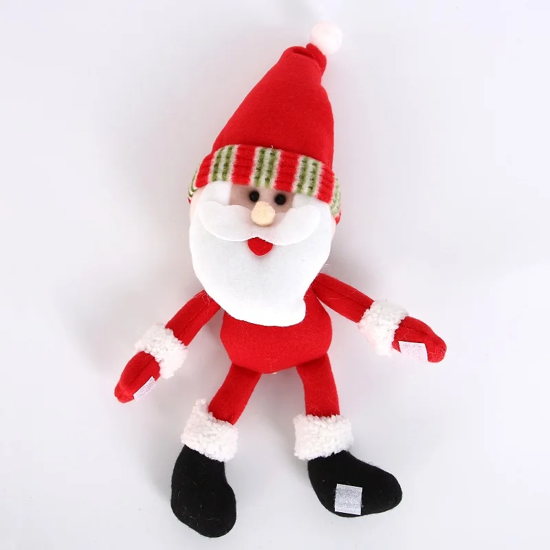 Santa Claus Крышка для бутылки с красным вином кулон Санта Клаус снеговик для бутылки наборы крышка для бутылки с красным вином кулон Рождественский обеденный стол украшения - Цвет: Santa Claus