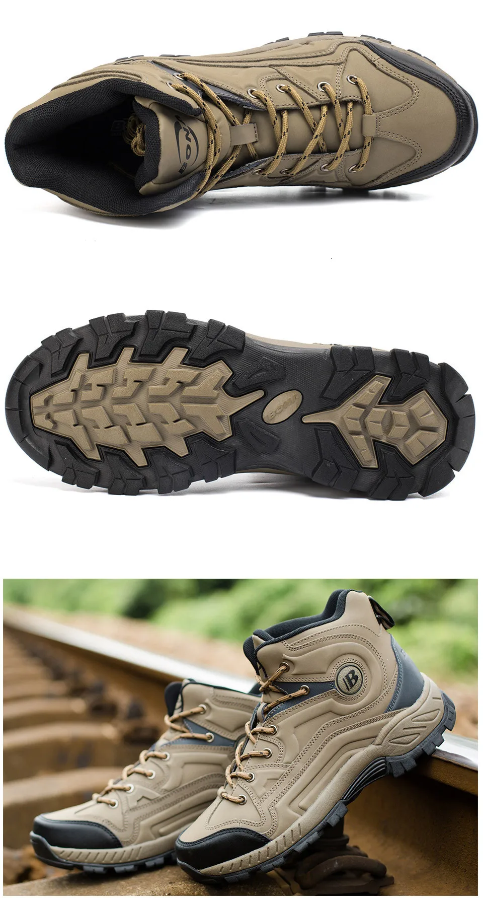 BONA/Новинка; типичный стиль; Мужская обувь для пешего туризма; спортивная обувь с высоким вырезом; обувь для бега на открытом воздухе; спортивная обувь; Брендовые мужские кроссовки на шнуровке