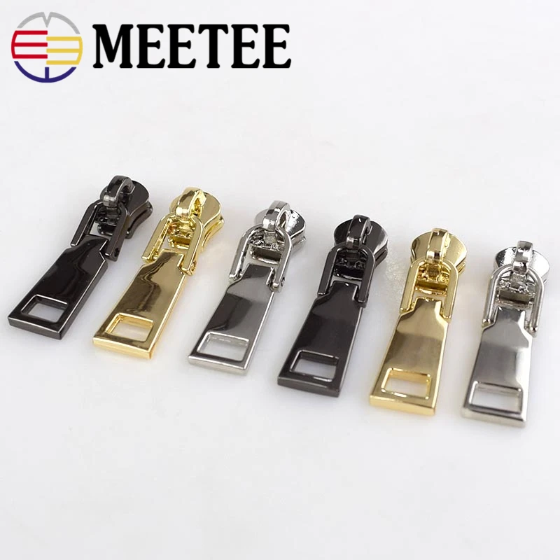 5 шт. Meetee # разъемная застежка-молния металла молнии слайдер для пошива сумок