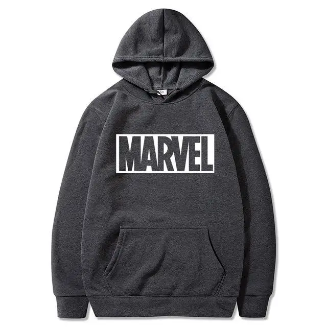 Кофты с капюшоном "Marvel" для мужчин бренд длинный рукав сплошной цвет толстовка с капюшоном для мужчин s толстовка милый спортивный костюм пальто повседневная спортивная одежда - Цвет: Dark grey57