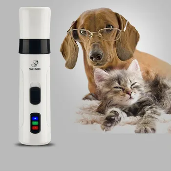 

Professional Dog Electric Manicure USB Charging Pet Nail Polisher Dog Nail Grinder Pets Grooming Tool AXIR