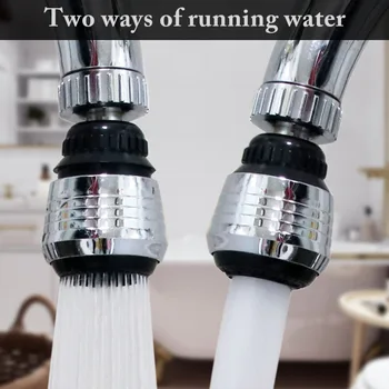 

Zinc Alloy Shell 360 Degree Rotate Water Filter Faucet Nozzle Swivel Water Saving Tap Aerator Faucet Nozzle Filter Water Bubbler