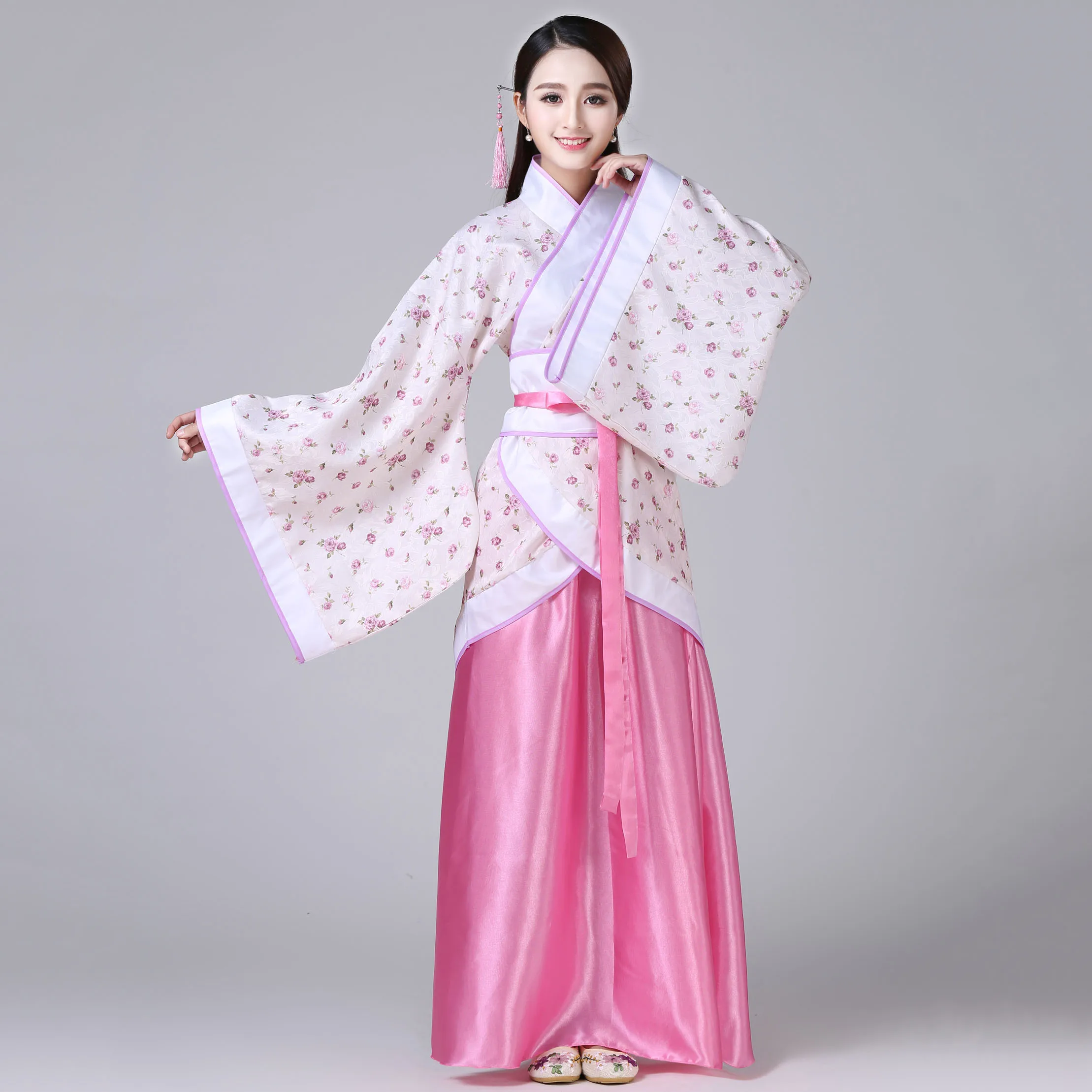 Национальный костюм ханьфу Древний китайский Косплей Костюм Древний китайский Hanfu женская одежда Hanfu женское китайское сценическое платье - Цвет: 8