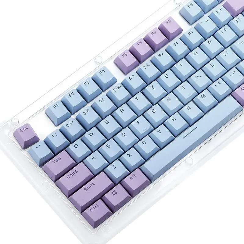 

Mechanical Keyboard replaceable Keycaps Translucent Double Shot PBT 104 KeyCaps Backlit For Cherry MX Keyboard Switch