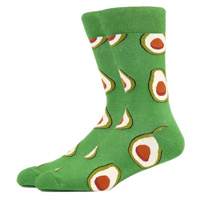 Burger Pizza Sushi Males Socks Fashion Cute Series Korean Harajuku Cartoon Funny Women Happy Cotton Cool Middle Tube Socks HK11022-3