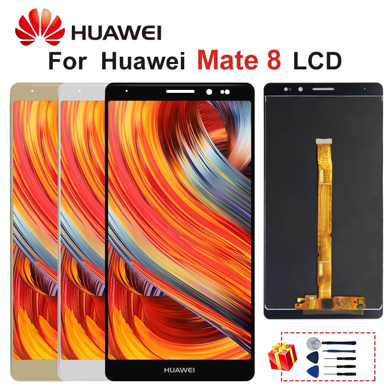 Сменный сенсорный ЖК дисплей для HUAWEI Mate 8 6 0 дюйма с рамкой|Экраны мобильных