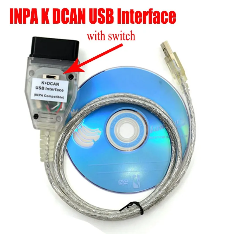 Диагностический сканер OBDII для BMW INPA K DCAN интерфейсы + USB Ediabas D CAN OBD2 FT232RL | Автомобили