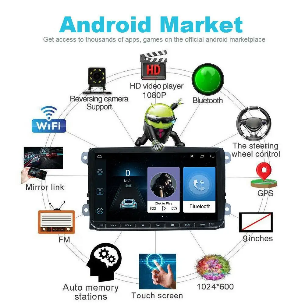  9 zoll Navigation Universal Maschine Auto DVD Navigation Integriert Maschine Für Android 8.1 12V Au
