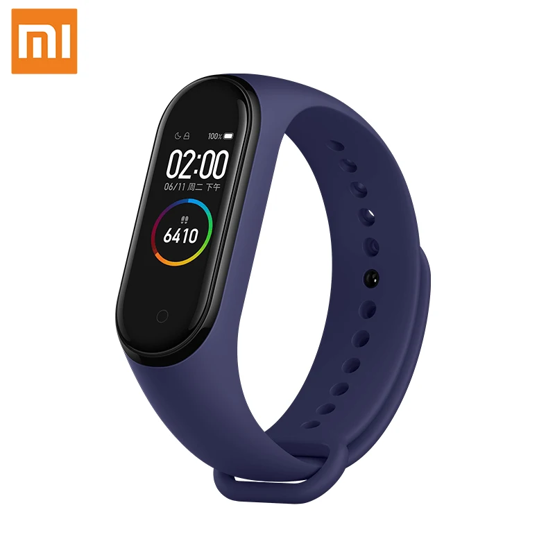 Xiaomi Mi Band 4 Smart Bluetooth 5,0 Браслет фитнес-браслет AMOLED цветной сенсорный экран Музыка AI пульс