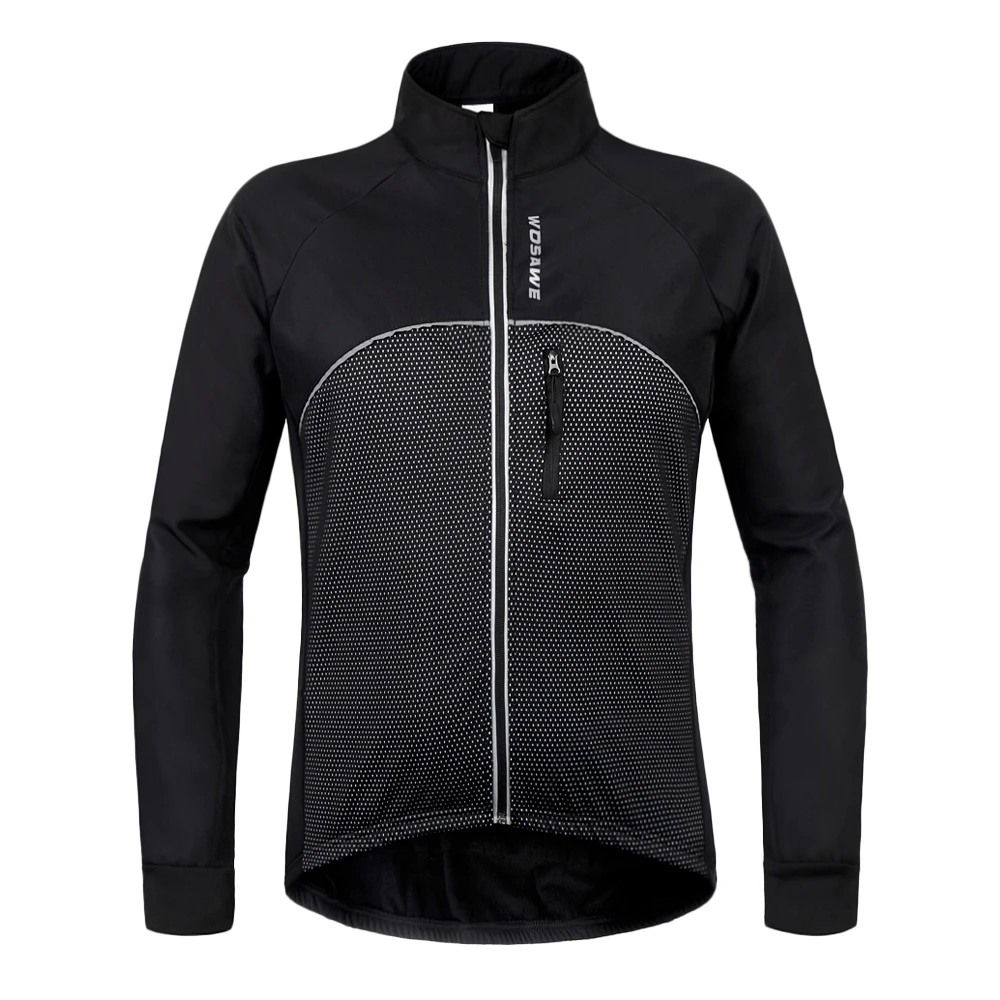WOSAWE термальные куртки для велоспорта ветрозащитная Джерси с длинным рукавом MTB велосипед велосипедный ciclismo Светоотражающая флисовая одежда для велоспорта - Цвет: BC254-B
