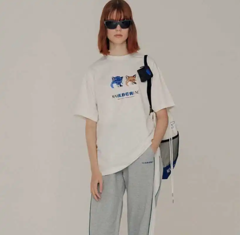 Ader Error Maison Kitsune T Shirt Men Women 1:1 Best Quality