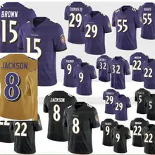 8 Ламар Джексон Футбольные Майки 29 Эрл Томас 15 маркиза коричневый 9 Джастин Такер 55 саггз 22 Марк Инграм 81 рэнс Хёрст