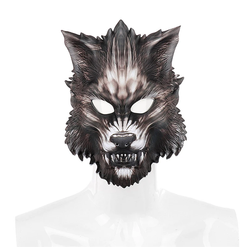 

2019 New Horror Scary Halloween Cosplay Masquerade Mask Wolf Masks for Carnival Festival Party Adult Costume