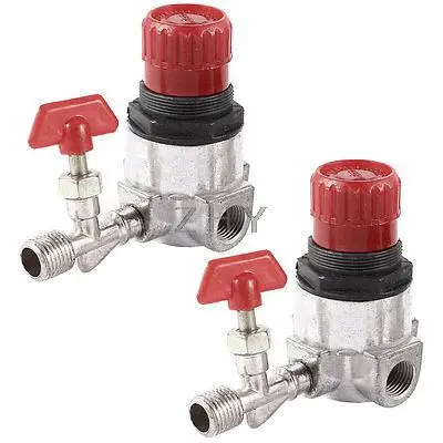 

2PCS Air Compressor 12mm Male Threaded Single Outlet Pressure Valve Switch