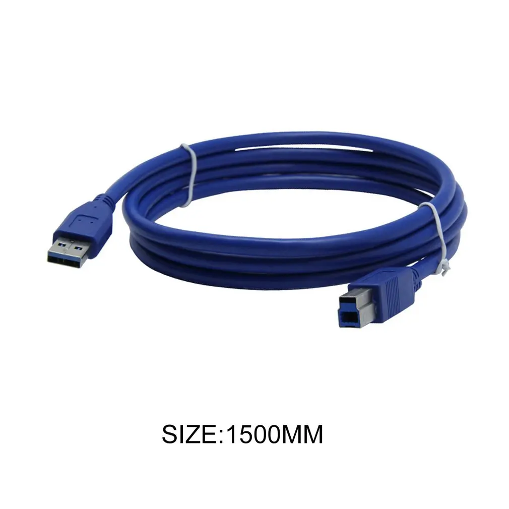 USB 3 0 кабель для принтера типа A папа B сканера высокоскоростной Черный удлинитель