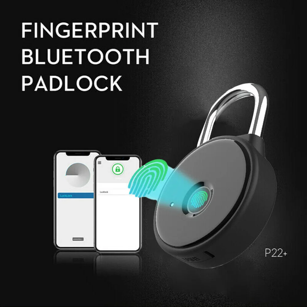Отпечатков пальцев замок Bluetooth приложение Смарт замок без ключа водонепроницаемый биометрический замок безопасности для двери чехол для багажа тренажерный зал велосипед