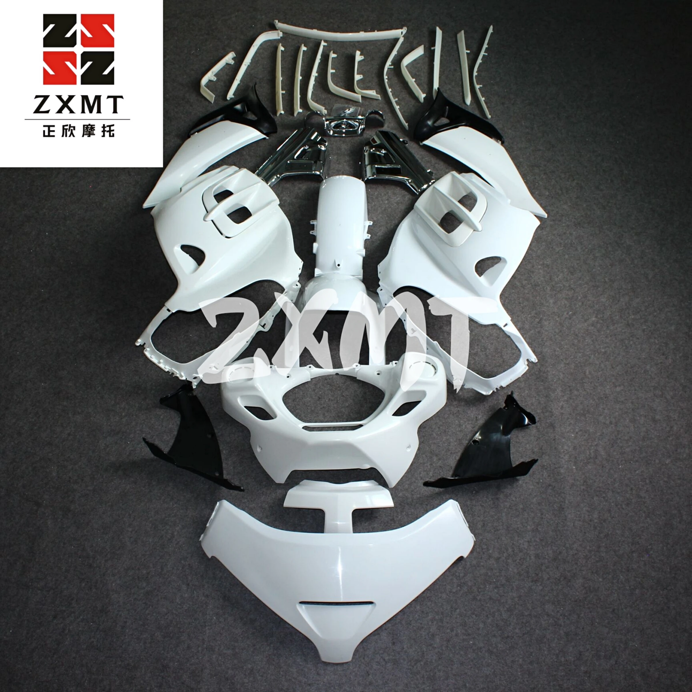 

ZXMT Motorcycle Full Fairing Set Kit Bodywork Panel for Goldwing 1800 2006-2011 Unpainted White Goldwing1800 06-11 2006 2007