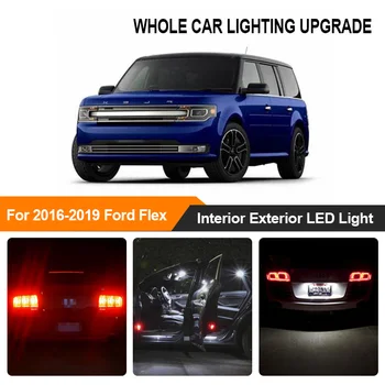 

White Red Amber Car Bulbs Exterior Interior LED Light For Ford Flex 2016 2017 2018 2019 Reverse Brake Parking Turn Signal Lamp