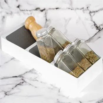 

3 Tier Spice Herb Bottle Rack Holder Cupboard Organiser Storage Kitchen Tool Multi-Function Commodity Shelf Spice Storage Rack