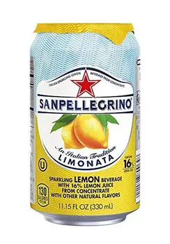 

San Pellegrino Sparkling Fruit Beverages, Limonata/Lemon 11.15-ounce cans (Total of 24) San Pellegrino