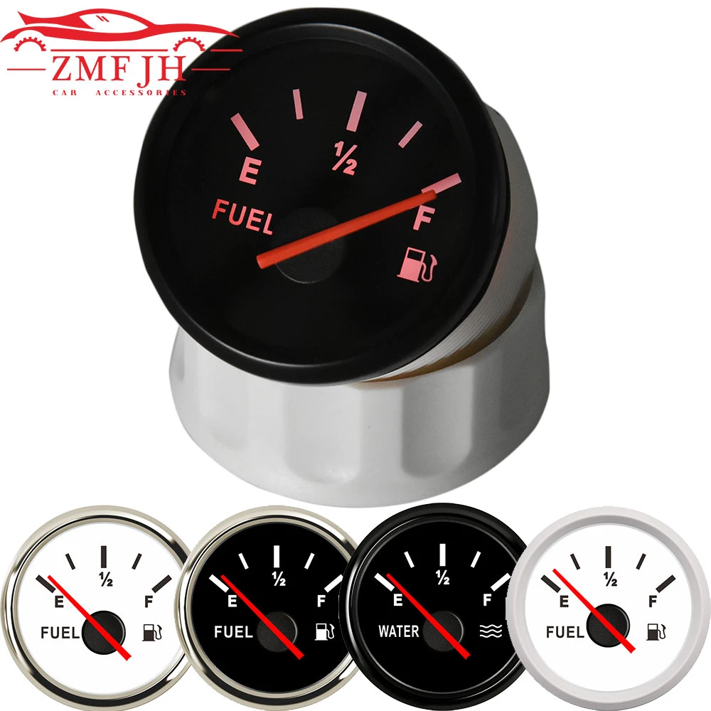 2" 52mm Universal Mechanical Motorcycle Fuel Level Gauge Meter E-1/2-F Pointer