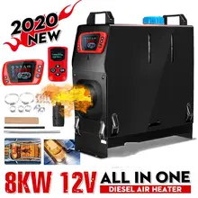 Warmtoo 8kw 12v aquecedor de carro tudo em um aquecimento de ar diesel máquina de aquecimento auxiliar aquecedor para caminhões motorhome barcos