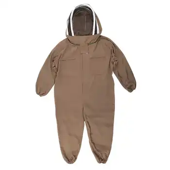 

power tool bees Beekeeping Protective Suit Breathable Bee Suits Smock with Zipper for Beekeepers Light Brown Beekeeping