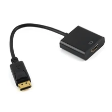 New Active ATI Eyefinity HD 4K DisplayPort 1.2 DP Male to HDMI Female Video Audio HDTV Black Adapter Converter Multiple Monitor