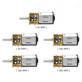 

DC 3V/6V/12V 30RPM 50RPM 100RPM 200RPM 300RPM N20 Stainless Steel Gear Motor with Gearwheel DC Motors Micro Reduction Motor