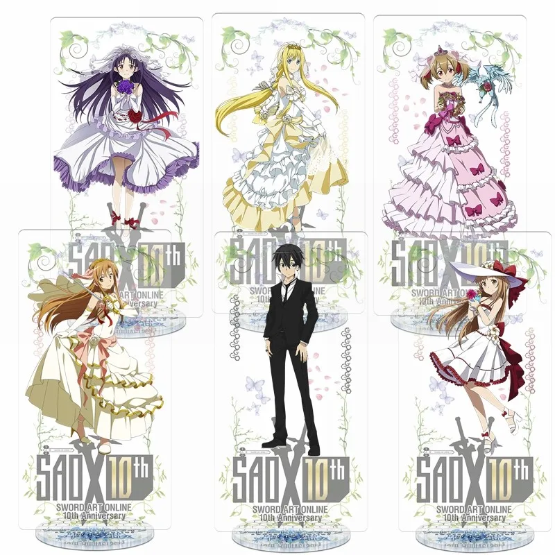 Online Anime Schwert Art Online Alicization 3 SAO Hochzeit Thema Cosplay Acryl Schreibtisch Stehen Abbildung Modell Platte Dekor Geschenk