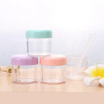 

2pcs 20ml Mini Empty Makeup Jar Pot Face Cream Container Refillable Bottles Little Cream Jar Series Packing Lotion Travel Useful