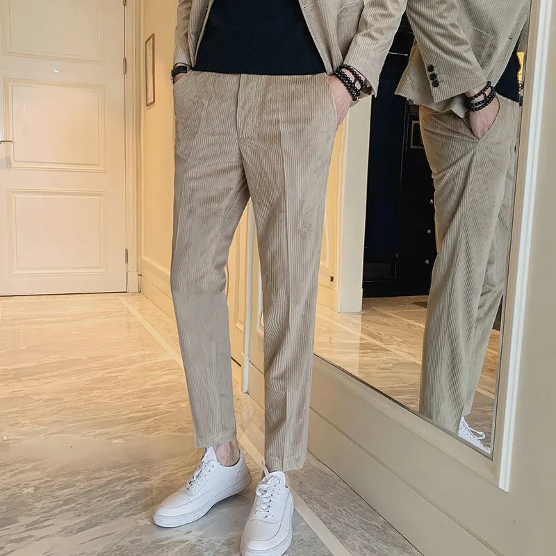 2019 Autumn Corduroy Man Self-cultivation Western-style Trousers Leisure Time Pants Business Affairs Xk204 - P75 2019 Autumn Corduroy Man Self-cultivation Western-style Trousers Leisure Time Pants Business Affairs Xk204 - P75