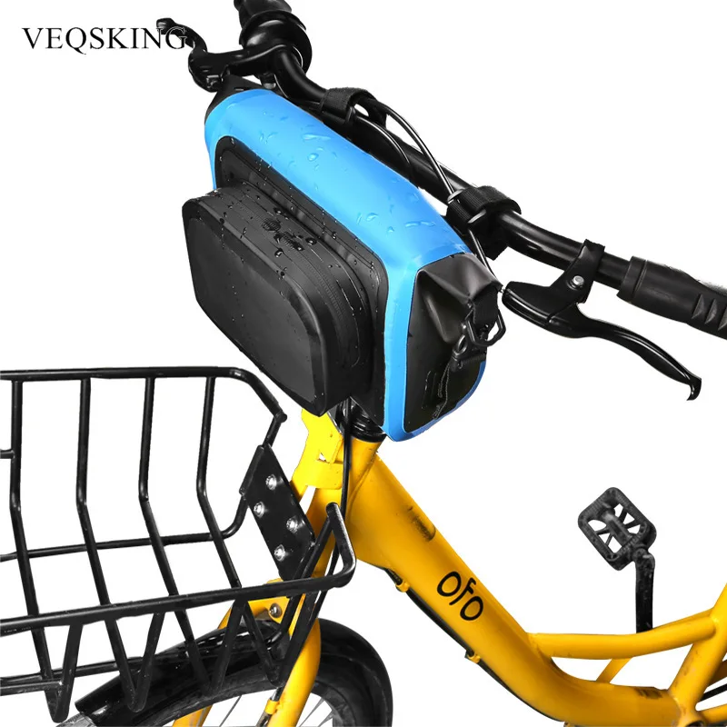 

Large Capacity Waterproof Bicycle Bag Bicycle Front Beam Bag Front Bag Handlebar Bag Front Bag Bycicle Accessories Bike Bags