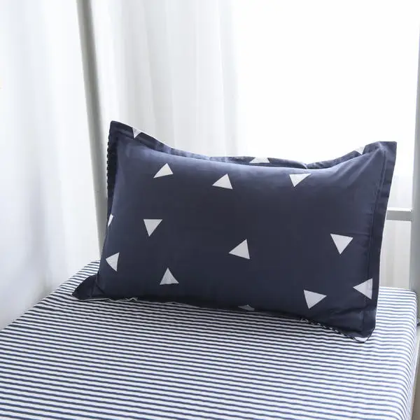 2pcs Pillowcase 46*72 Cotton And Polyester Household Decorative Pillowcover Bedding Soft Home Bed Adornment | Дом и сад