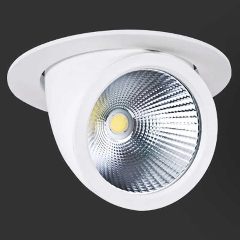 12 개/몫 35W 45W LED 트렁크 빛 110V 220V LED 짐벌 빛 COB 통 LED 짐벌 램프 회전 Led 통 조절