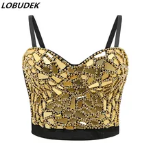gold sparkly bralette