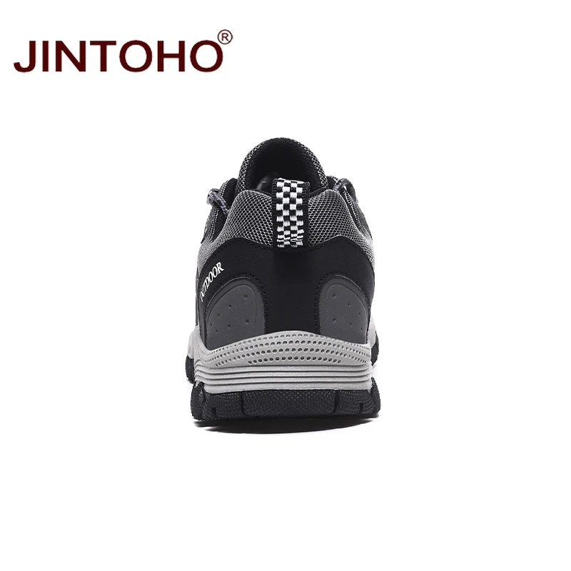 JINTOHO, Спортивная мужская походная обувь, зимние кожаные кроссовки для мужчин, уличные походные ботинки, альпинистские горные ботинки, треккинговые ботинки