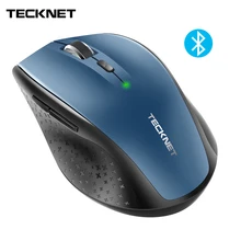 TeckNet Беспроводная bluetooth-мышка BM308 синий 3000 dpi 2000 dpi 1600 dpi эргономичная мышь для ноутбуков Xiaomi