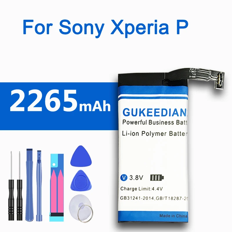 GUKEEDIANZI AGPB009-A 001 аккумулятор для мобильного телефона Sony Xperia P LT22 LT22i LT22a Nypon 2265 мАч