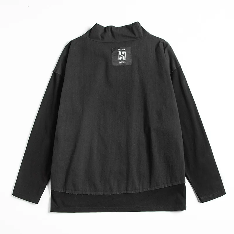 Discount 2020 Fashion Oversized Windbreaker Men Streetwear Harajuku Black Tactical Jacket Loose Hip Hop Casual Coats Male US Size DG537