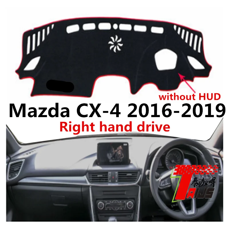 Taijs правый руль автомобиля приборной панели крышка для Mazda CX-4- с HUD креативный подходящий полиэфирный материал защитный светильник